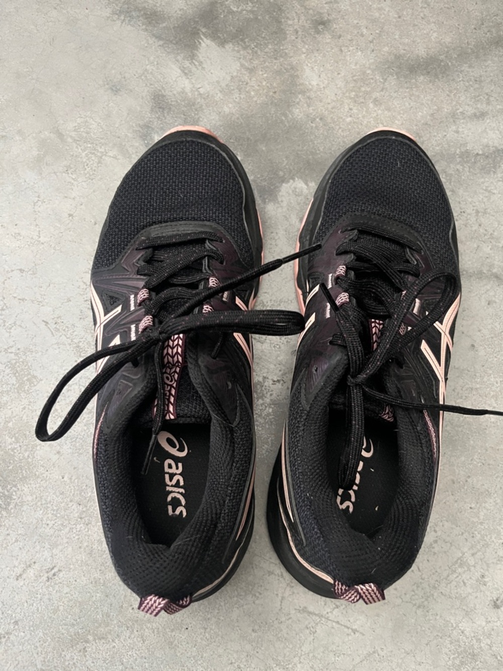 Asics Gel Venture Women’s Trainer Black Pink Athletic Sneakers Sz 9 Like New - Picture 6 of 12